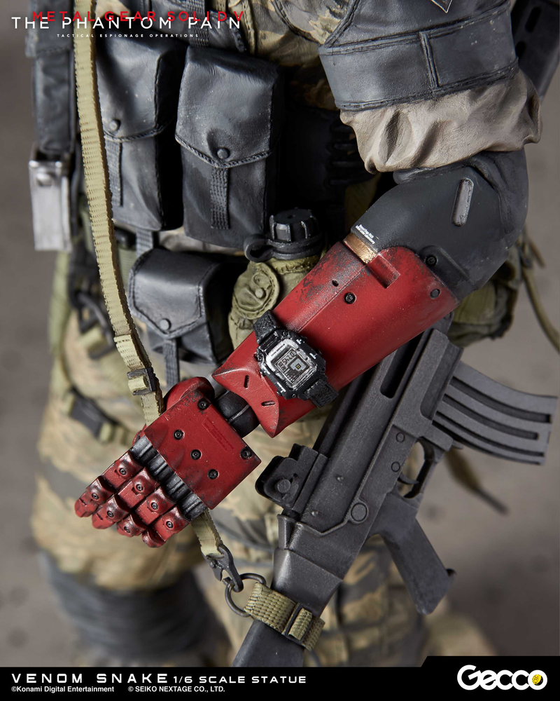Illustration for article titled $300 Statue Of Metal Gear Solid V's Venom Snake Includes Cute Puppy